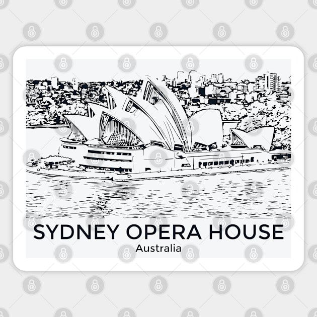 Sydney Opera House - Australia Magnet by Lakeric